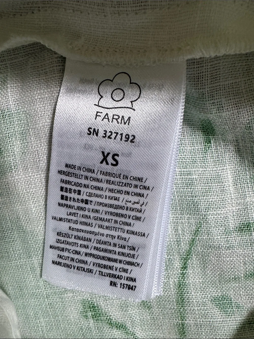 Farm Rio Color  Festival Linen Midi Skirt Size XSMALL - Picture 13 of 14